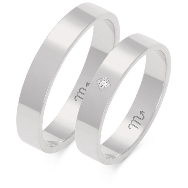 Klasyczne Obrączki Płaskie 4mm