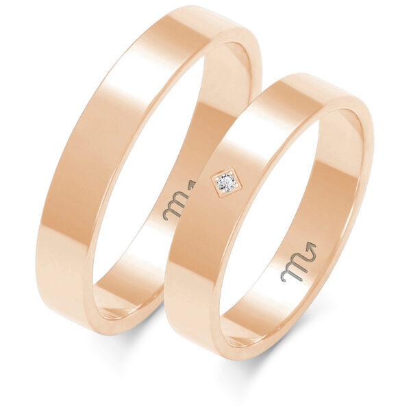 Klasyczne Obrączki Płaskie 4mm