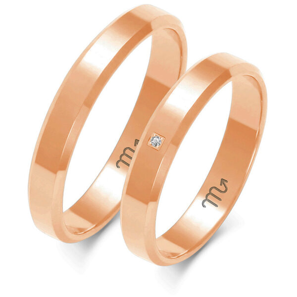 A-115_C Klasyczne Obrączki z Fazą 3,5mm