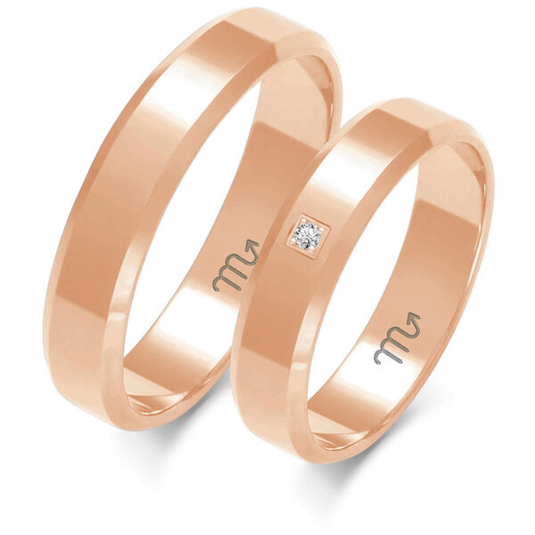 A-116_C Klasyczne Obrączki z Fazą 4,5mm