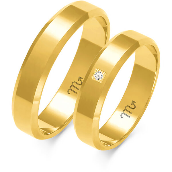 A-116_Z Klasyczne Obrączki z Fazą 4,5mm