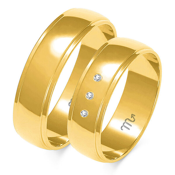 Klasyczne Obrączki Półokrągłe z fazką 6mm