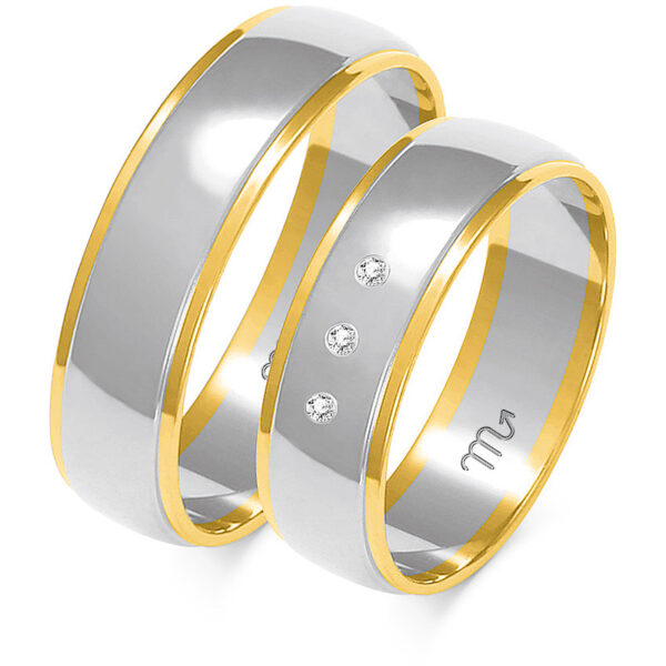 Klasyczne Obrączki Półokrągłe z fazką 6mm