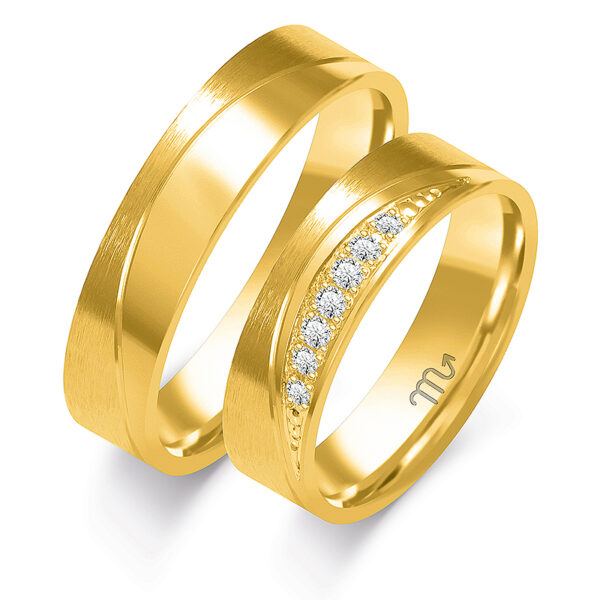 Obrączki Artystyczne z Kolekcji Nowoczesnej 5mm