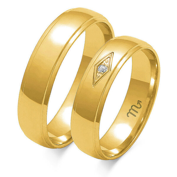 Obrączki Artystyczne z Kamieniem 5mm