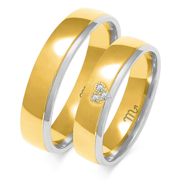 Obrączki z Motywem Serca 5mm