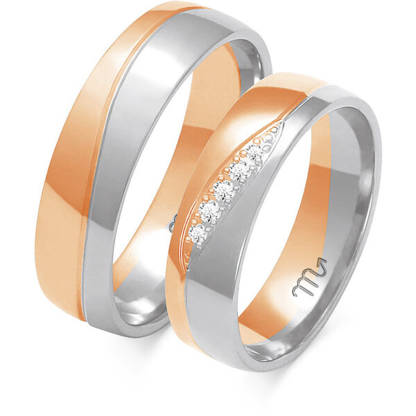 Obrączki klasyczne z Falą 5,5mm