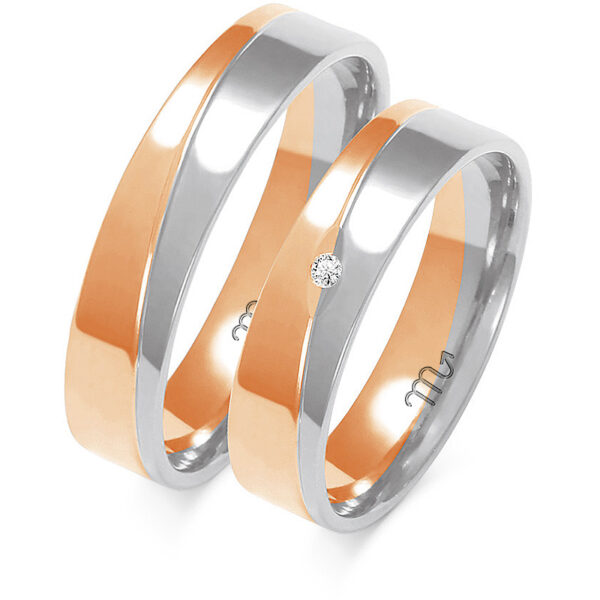 Klasyczne Obrączki Płaskie dzielone 5mm