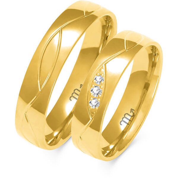 Obrączki Artystyczne z Kolekcji Harmonijnej 5mm