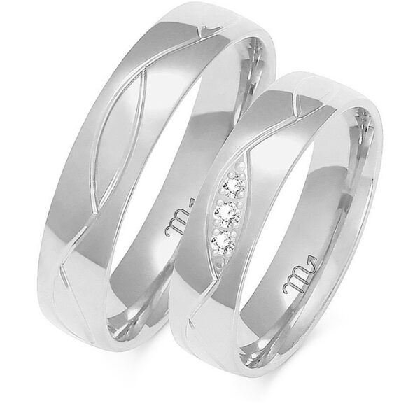 Obrączki Artystyczne z Kolekcji Harmonijnej 5mm