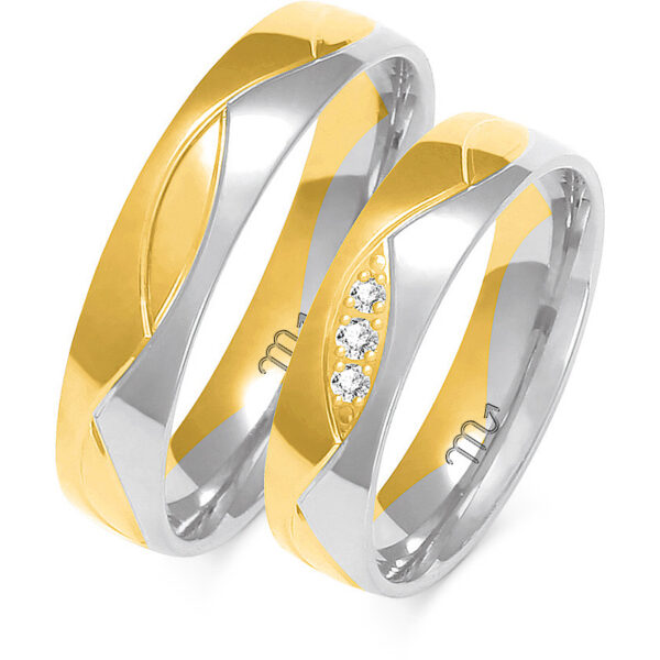 Obrączki Artystyczne z Kolekcji Harmonijnej 5mm