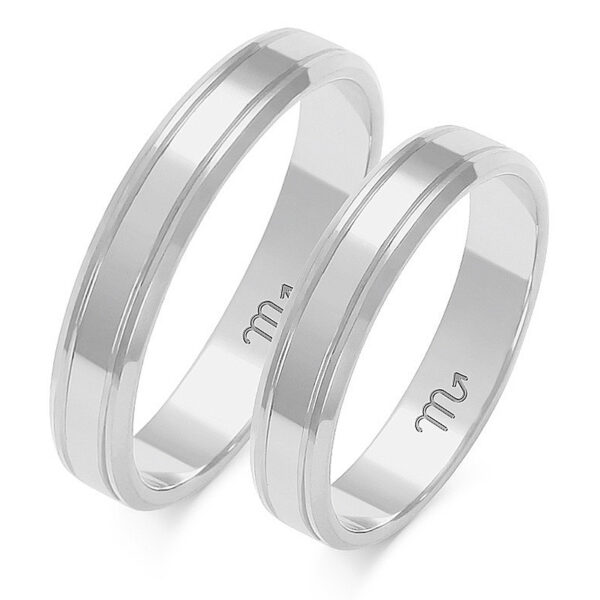 Klasyczne Obrączki Dzielone z Fazą 4mm