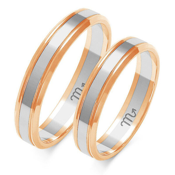 Klasyczne Obrączki Dzielone z Fazą 4mm