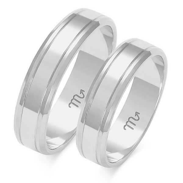 A-207_B Klasyczne Obrączki Dzielone z Fazą 5mm