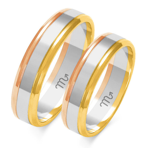 A-207_CBZ Klasyczne Obrączki Dzielone z Fazą 5mm