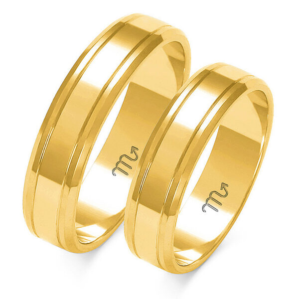 A-207_Z Klasyczne Obrączki Dzielone z Fazą 5mm