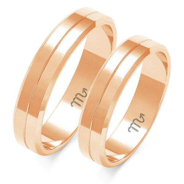 Klasyczne Obrączki z Fazą Dzielone 4,5mm