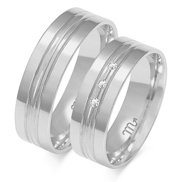 A-224_B Obrączki Artystyczne z Kolekcji Lirycznej 6mm