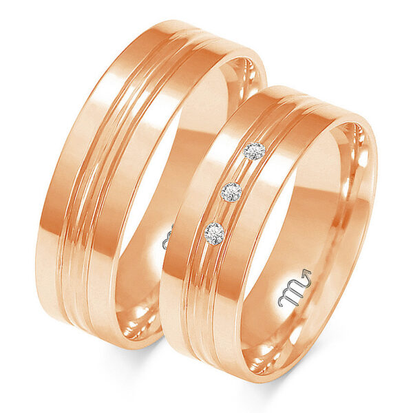 A-224_C Obrączki Artystyczne z Kolekcji Lirycznej 6mm