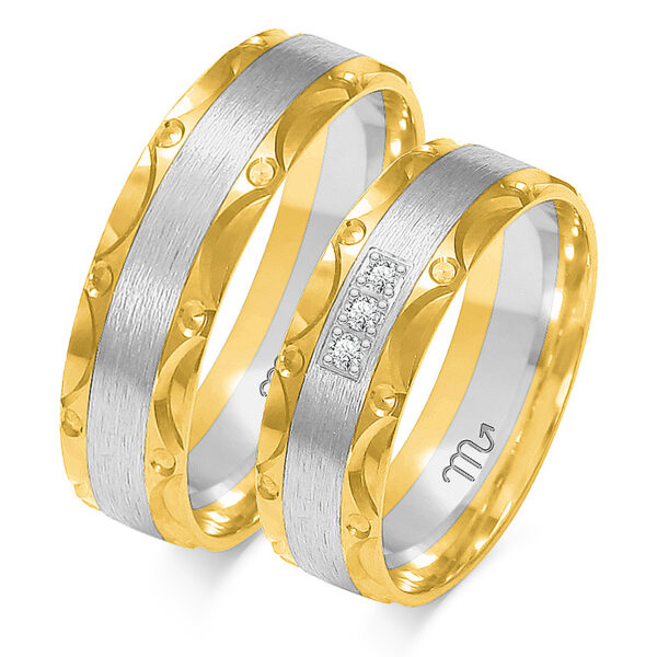 Obrączki Artystyczne z Kolekcji Harmonijnej 6mm