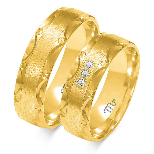 Obrączki Artystyczne z Kolekcji Harmonijnej 6mm