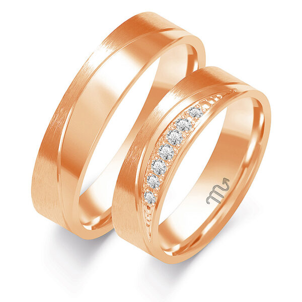 Obrączki Artystyczne z Kolekcji Nowoczesnej 5mm