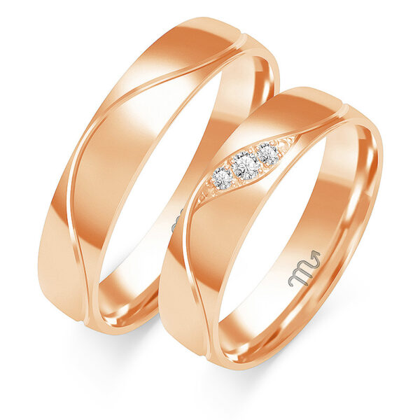 Obrączki Artystyczne z Kolekcji Nowoczesnej 5mm