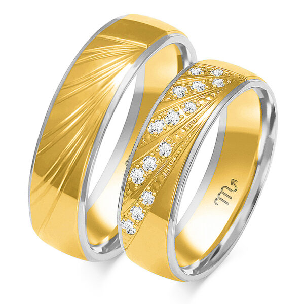 Obrączki Artystyczne z Kolekcji Nowoczesnej 6mm