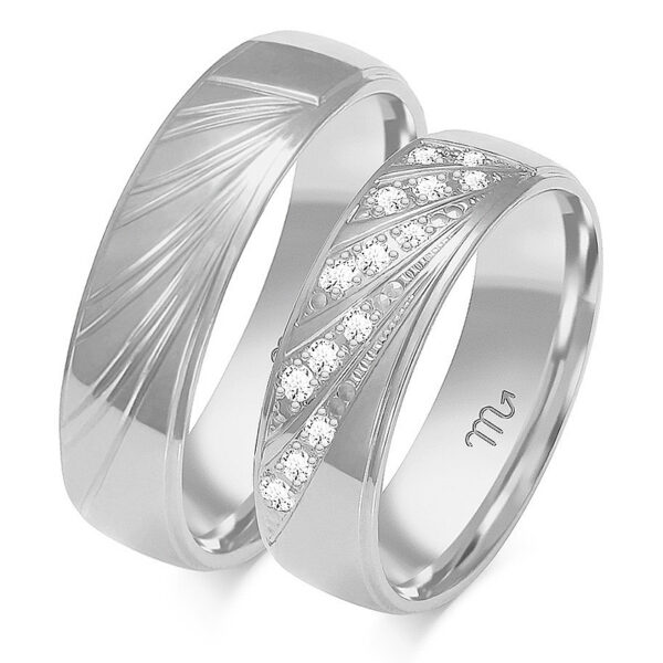 Obrączki Artystyczne z Kolekcji Nowoczesnej 6mm