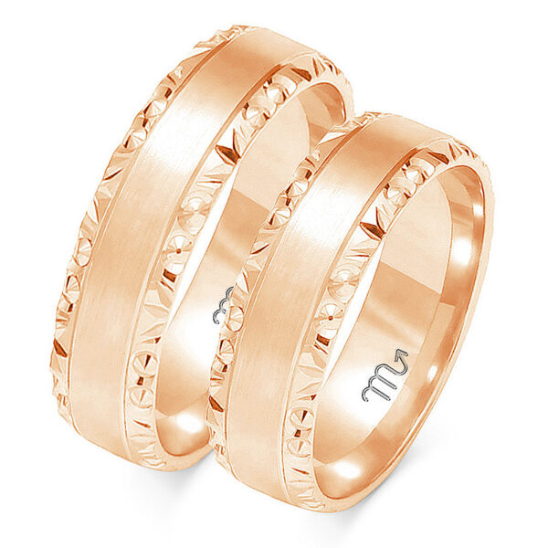 Obrączki Artystyczne z Kolekcji Zmysłowej 6mm