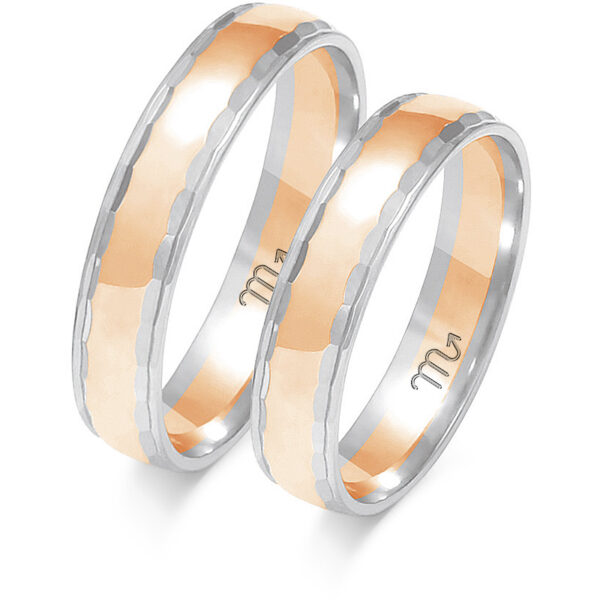 Obrączki Artystyczne z Kolekcji Subtelnej 4,5mm