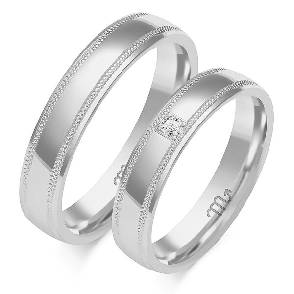 Obrączki Artystyczne Frezowane 4,5mm