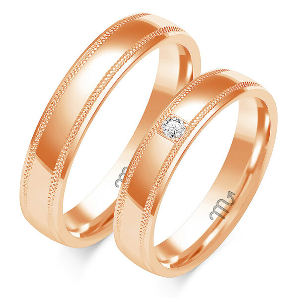 Obrączki Artystyczne Frezowane 4,5mm