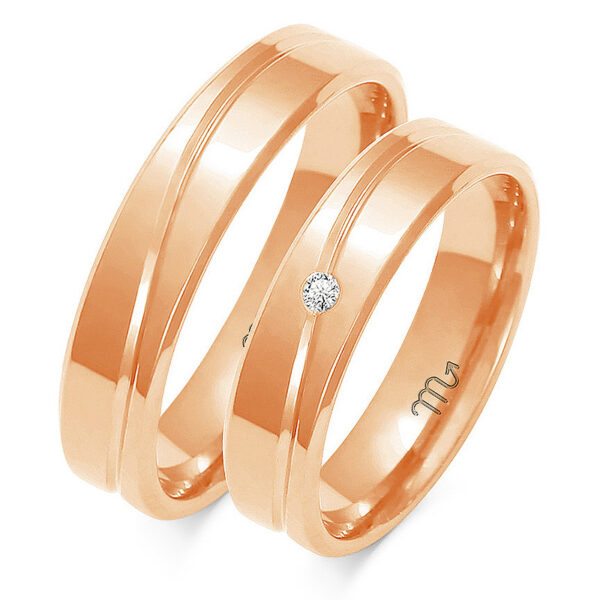 Klasyczne Obrączki z Fazą Dzielone 5mm