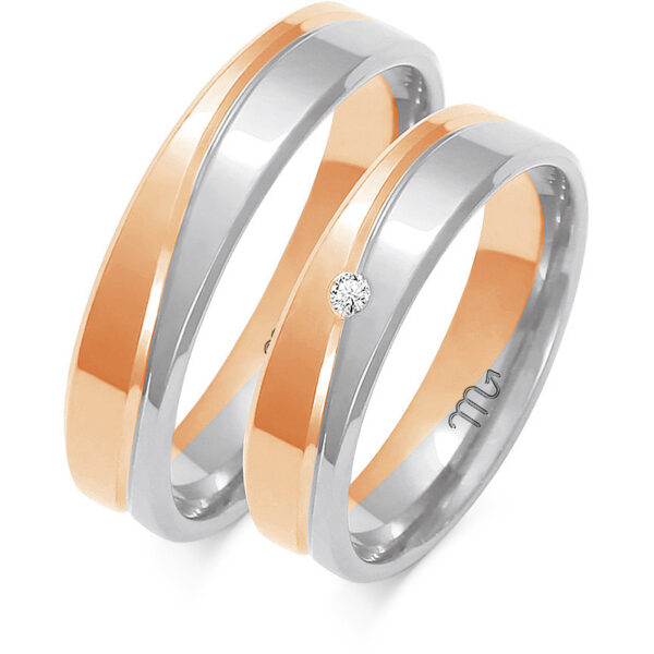 Klasyczne Obrączki z Fazą Dzielone 5mm