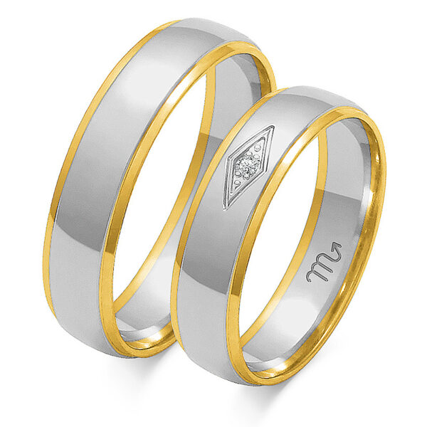 Obrączki Artystyczne z Kamieniem 5mm