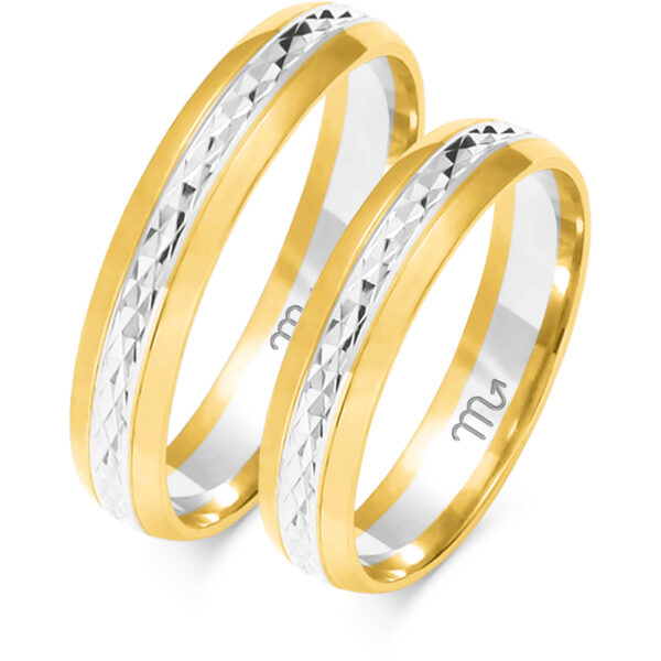 Obrączki Półokrągłe z wzorami 4,5mm