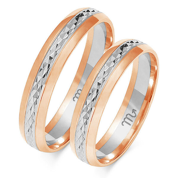 Obrączki Półokrągłe z wzorami 4,5mm