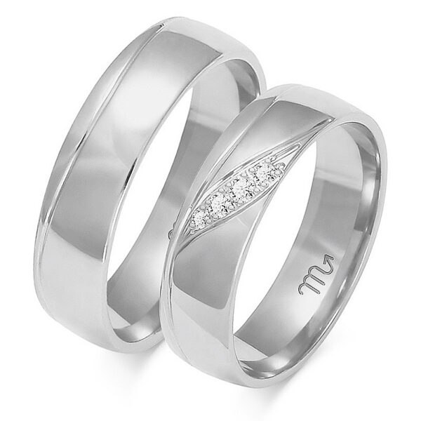 Obrączki Artystyczne Półokrągłe Dzielone z Kamieniami 5,5mm