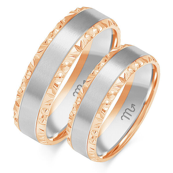 Obrączki Artystyczne z Kolekcji Fantazyjnej 6mm