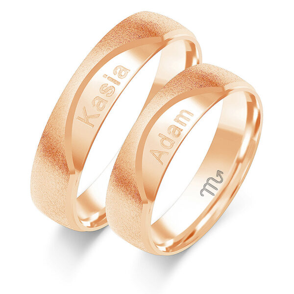 Obrączki z Imionami 5mm