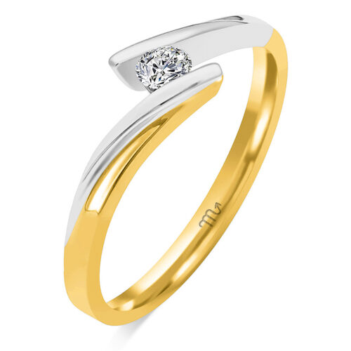 PZ-70 Pierścionek z Diamentem Naturalnym 0,10ct h-si