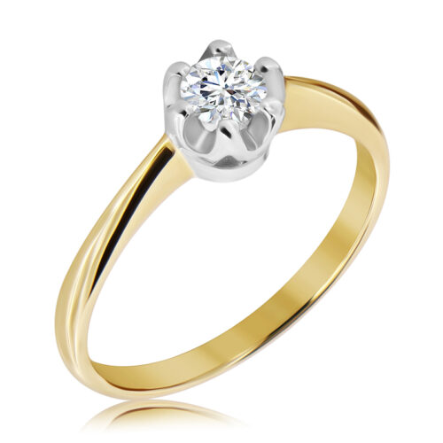 Pierścionek z Diamentem Labolatoryjnym 0,26ct