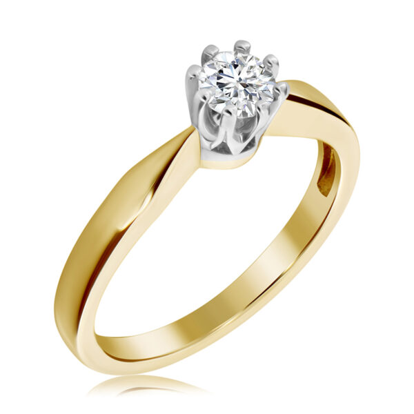 Pierścionek z Diamentem Naturalnym 0,33ct