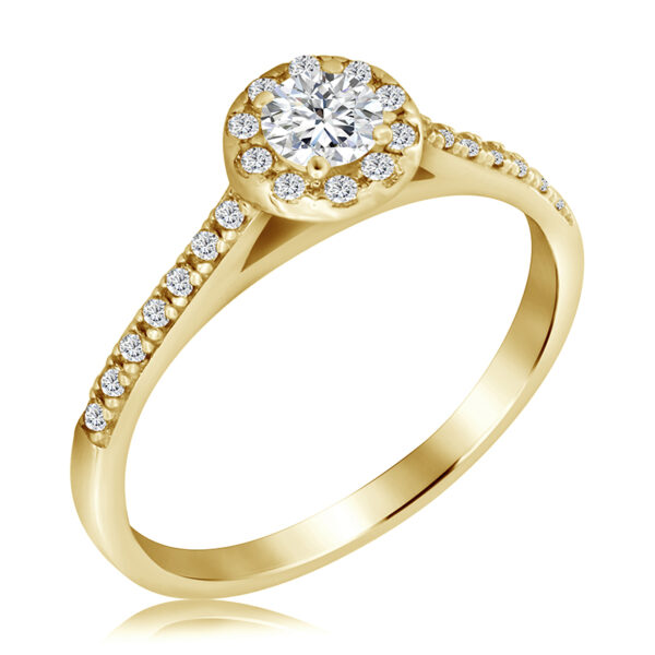 Pierścionek z Diamentami Naturalnymi 0,46ct