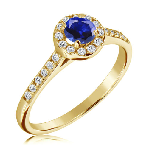 WB-6_45-SA Pierścionek z Szafirem i Diamentami 0,69ct