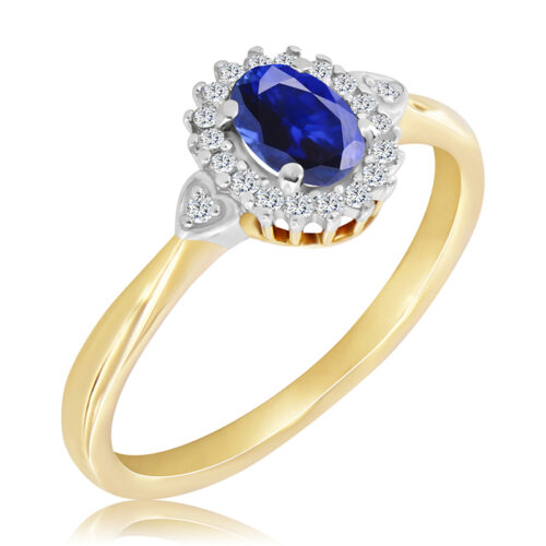 WK-13-SA Pierścionek z Szafirem i Diamentem 0,66ct