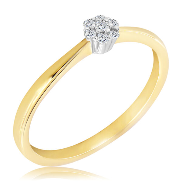 Pierśconek z Diamentami 0,07ct