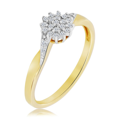 WK-2-DN Pierścionek z Diamentami Naturalnymi 0,14ct