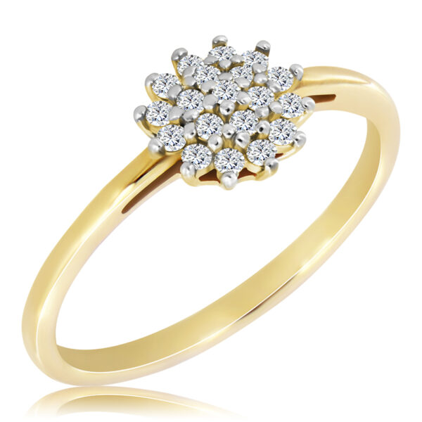 Pierścionek z Diamentami Naturalnymi 0,17ct